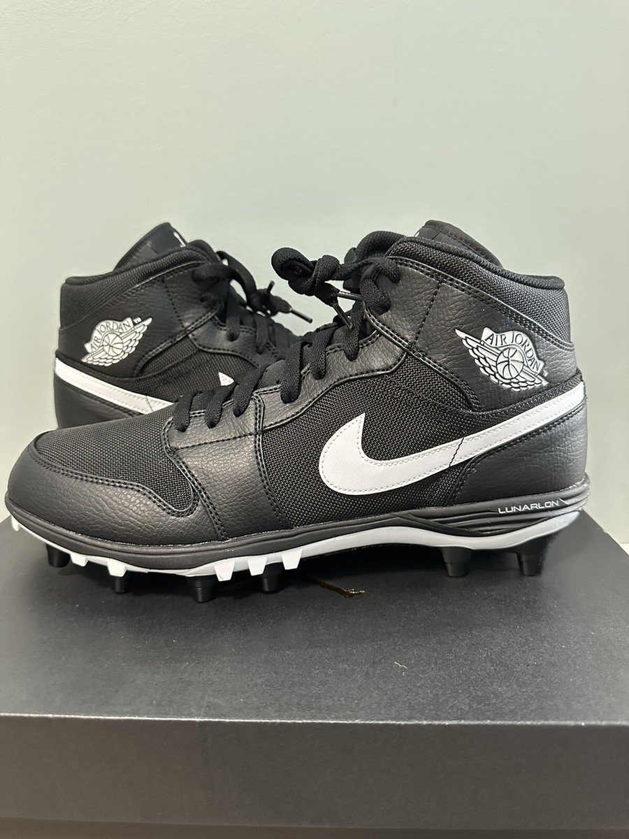 NEW Nike Air Jordan 1 Mid TD Football Cleats AR5604-001 Mens 