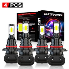 9005 9006 6000k Led Headlight Kit Combo Bulbs High Low Beam Super Bright White