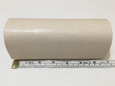 Jimmy Choo Ivory Faux Snakeskin Hardshell Glasses Case  display picture 3