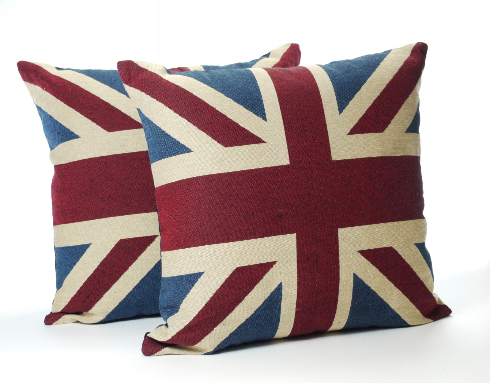 A Pair of Vintage Union Jack Cushions Complete with Quality Pad eBay