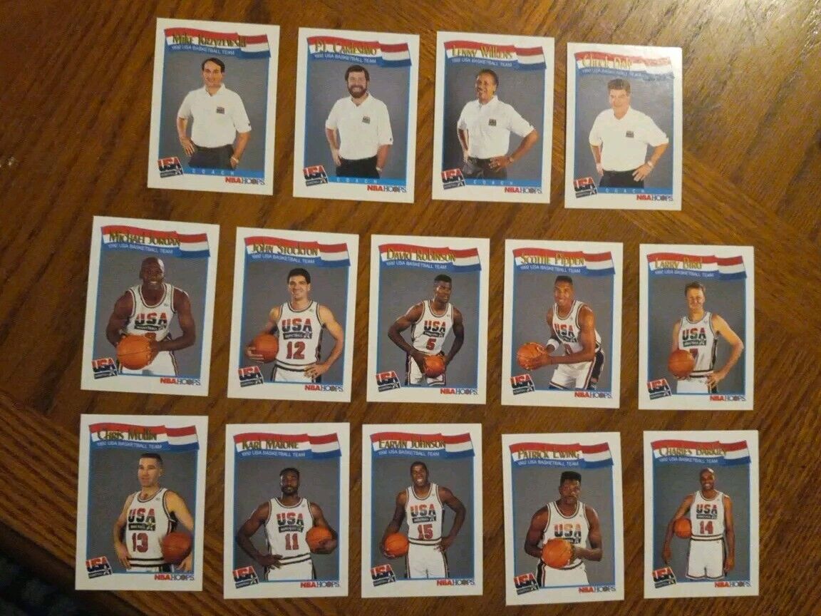 1991-1992 NBA Hoops USA Olympic Basketball Dream Team 14 1991-1992 NBA Hoops USA Olympic Basketball Dream Team 14