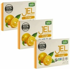 Bakol Vegan Orange Flavor Jello, Kosher Dessert Gelatin, 3 oz (Pack of 3)
