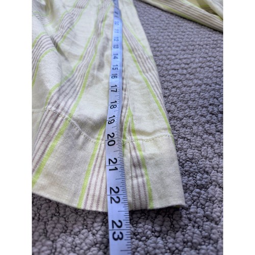 Maeve Striped Volume Culottes Wide Leg Yellow Size 12 Anthropologie - Picture 12 of 12