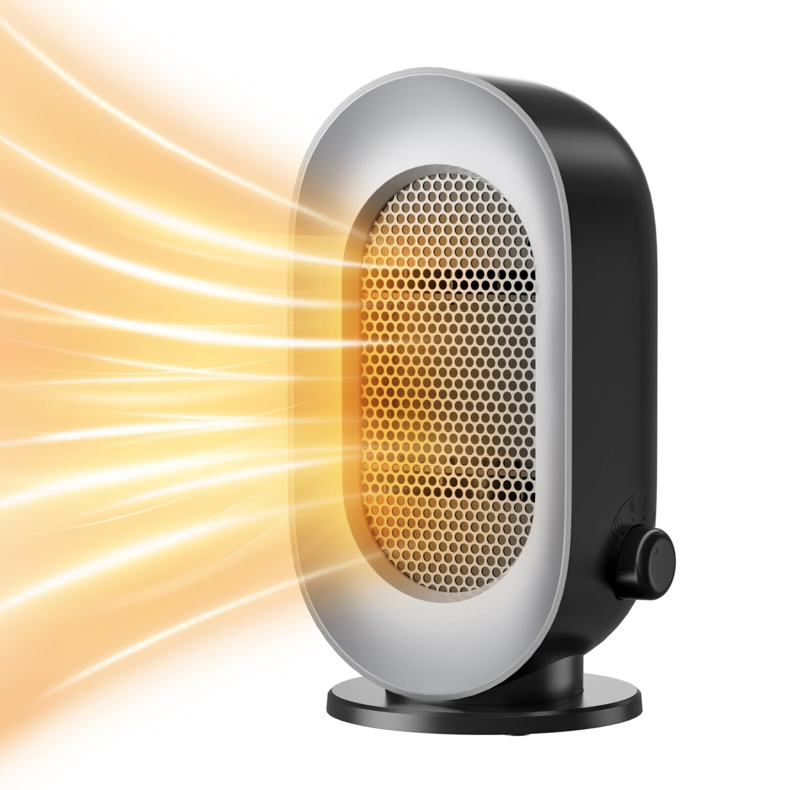 Space Heaters, 3 Modes Portable Small Electric Heaters with Overheat and Tip-...