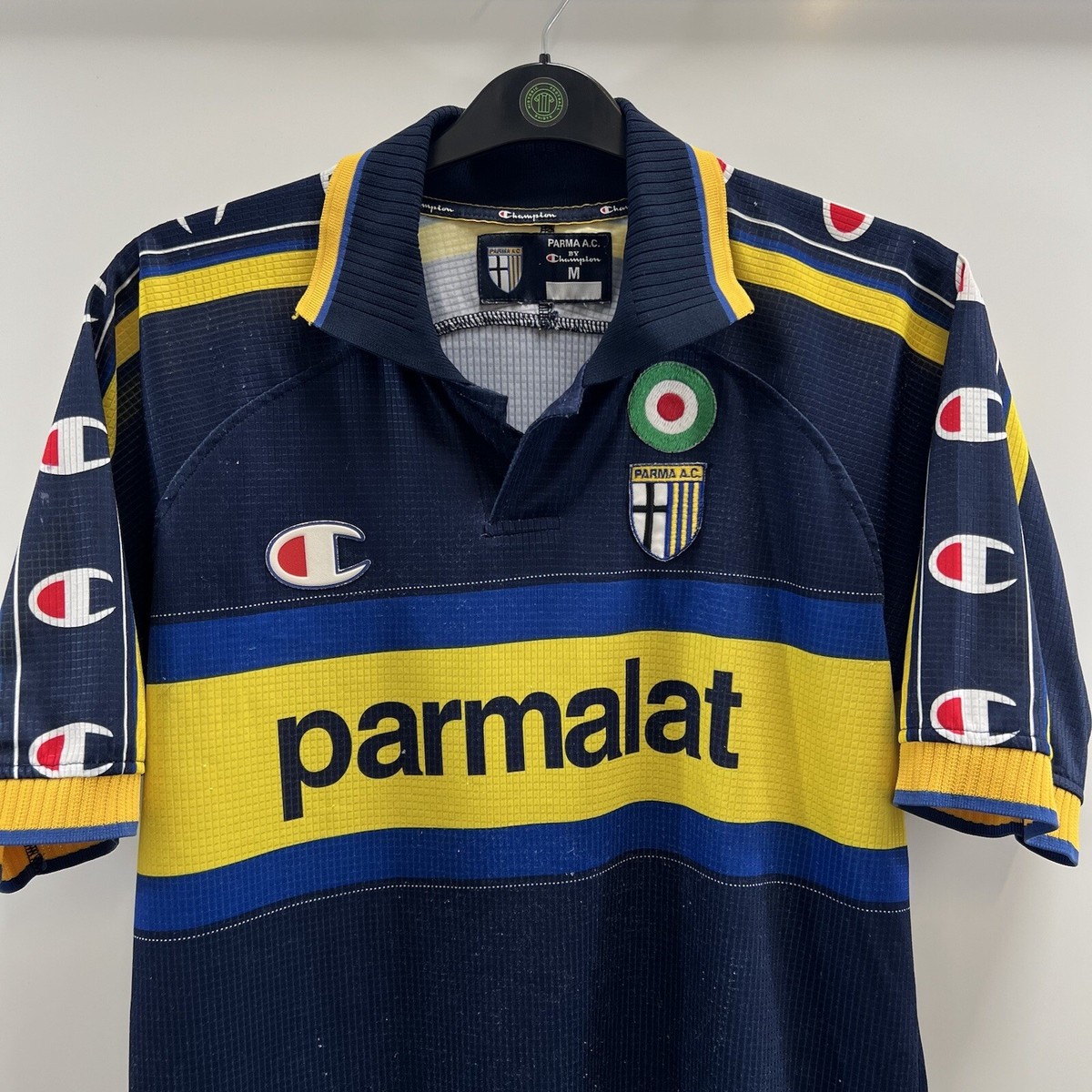Parma Away Football Shirt 1999/00 Adults Medium Champion B316