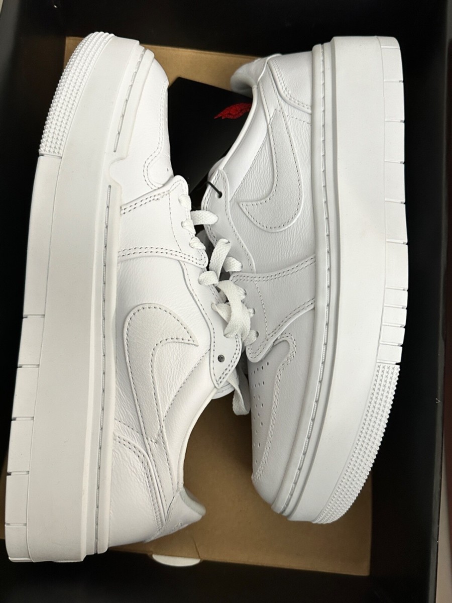 ★関税、送料込★【NIKE】W' Jordan 1 Elevate Low Triple White Nike Air Jordan 1 Low Elevate Unisex white size W10/M8.5 New