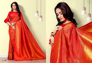 red silk wedding dress