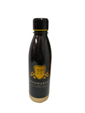 Botella de agua Harry Potter negra edición Hogwarts niños escuela botella nueva
