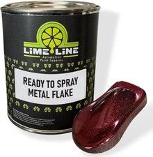 LiME LiNE Red Metal Flake Ready to Spray Automotive Basecoat - 1 Gallon