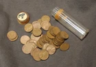 LOT OF  8 ROLLS 1950 S SAN FRANCISCO WHEAT LINCOLN CENTS PENNIES !!!   NICE