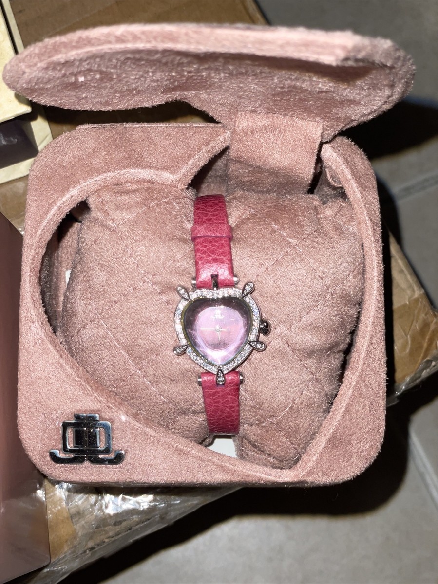 JLo Jennifer Lopez Watch Heart Lid pink velvet with pillow New | eBay