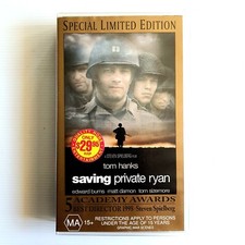Saving Private Ryan Special Limited Edition VHS Cass Tape 1999 War Gift D-Day