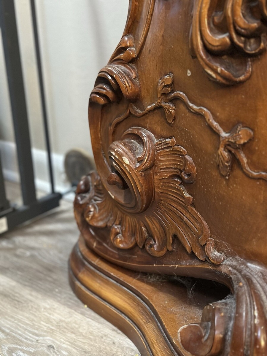 Franz Hermle Antique Wooden Grandfather Clock Hand Carved & Made