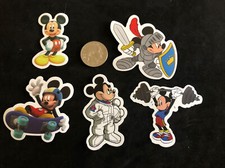 Disney Stickers Scrapbook/Water Bottle - Lot of 5 - Mickey Mouse New