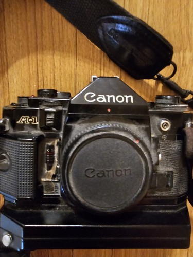 Canon A1 A-1 Camera With Power Winder Attachment Carrying Strap Not Tested - Picture 4 of 6