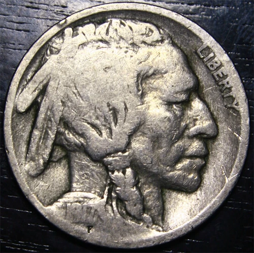 1917 P Buffalo Nickel 5c US coin