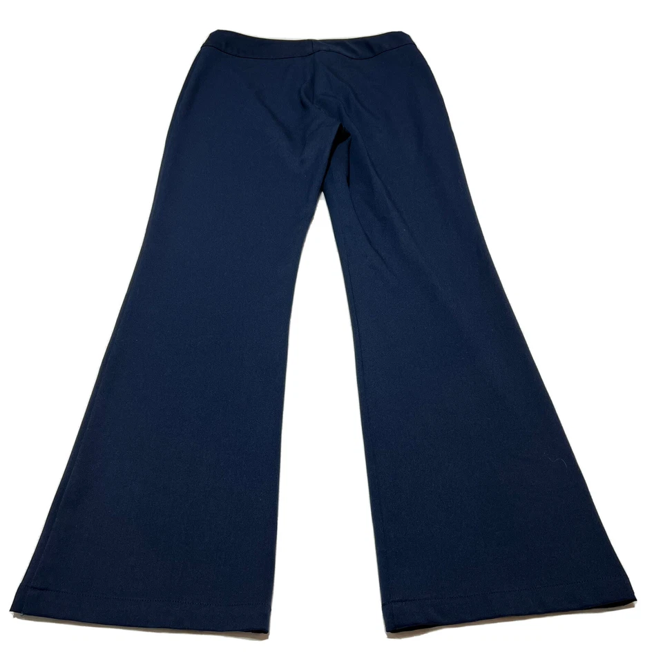 Pantalones de vestir St. John Collection by Marie gris para mujer azul marino pierna ancha 8 ¡USADOS EN EXCELENTE ESTADO! Foto 3 de 4