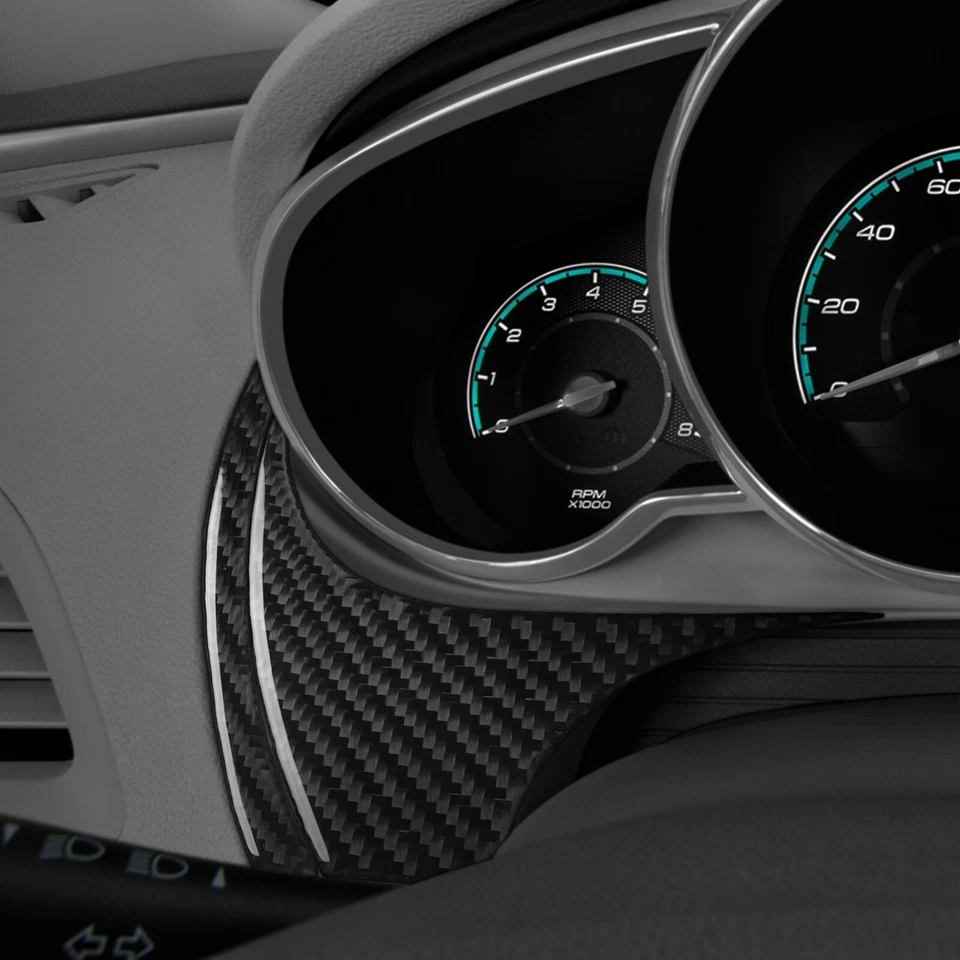 Real Carbon Fiber Dashboard Speedometer Side Cover For Chevrolet Malibu 2008-12 - Изображение 3 из 4