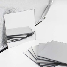 100mm Round/Square Acrylic Mirror Sheets Plate Plastic Panels Perspex