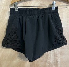 Shein Black Running Athletic Shorts Womens Medium Lined