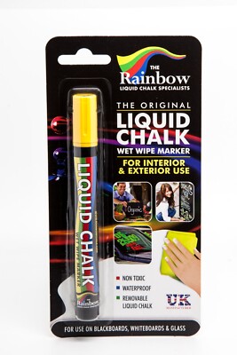 Rainbow Chalk 5mm *Chisel Nib* Liquid Chalk Marker Pen Chalkboard