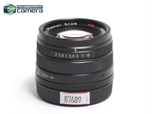 Contax G Planar 45mm F/2 T* Lens Black for G2 - Picture 2 of 7