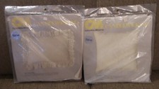 NOS 2 Minerva Pillow Kit CANDLEWICKING Floral Splendor Floral Etching 16 Inch