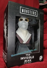 Trick or Treat Studios The Invisible Man Universal Monsters Mini Bust Horror NEW