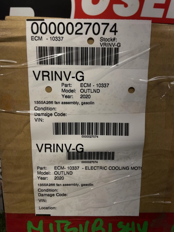 ✅ 2020 MITSUBISHI OUTLANDER ELECTRIC COOLING MOTOR FAN PN:1355A266 OEM - Image 4 of 4
