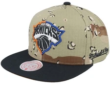 Mitchell & Ness New York [BA20272] CHOCO CAMO MILITARY KNICKS Cap Snapback HAT