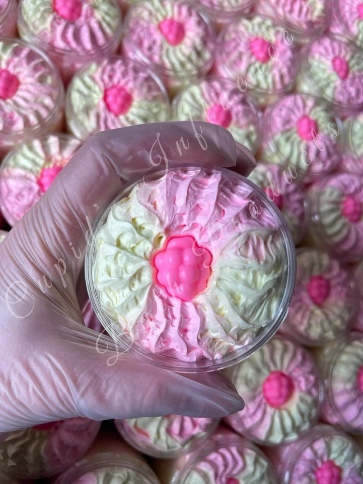 Raspberry Blossom WHIPPED SOAP 180gr Jar | Body Wash |Shower Whip |Shaving Cream - Image 2 of 4