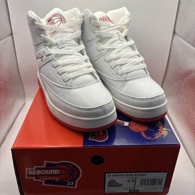 Patrick Ewing Rebound White/Red Youth Size 3.5  New Free Shipping 