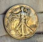 1942-P Liberty Walking Silver Half Dollar TONER Philadelphia Mint USA Rare Coin