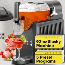 VNN 2.7 L Slushy Machine No Ice Frozen Drink Maker 5 Preset Programs for Home