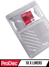 10 x Prodec Moulded Plastic Tray Liners for 9" Paint Rollers for Multi Colours