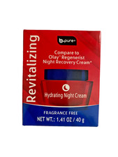 Night Recovery Face Cream.b- pure Revitalizing Hydrating Night Cream 1.36 Ozs