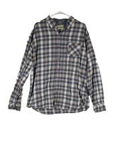 Weatherproof Mens Vintage Button Front Pleated Shirt Pocket Size XL Multicolor