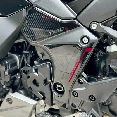 BLACK DOVES GRAPHICS Adesivi 3D Protezioni Paramotore Compatibili con Kawasaki Ninja 1100 SX 2025