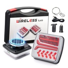 Magnetic Wireless Trailer Lights Kit, IP65 Waterproof 100 FT Rechargeable LED
