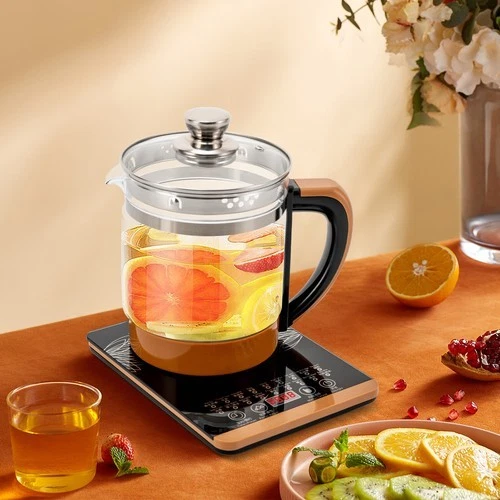1.8L Electric Kettle Glass Kettle Multifunctional Boiling Water Pot +Tea Infuse