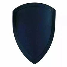 Medieval Knight Heater Shield Black Functional Battle-Ready Replica Christmas Gf
