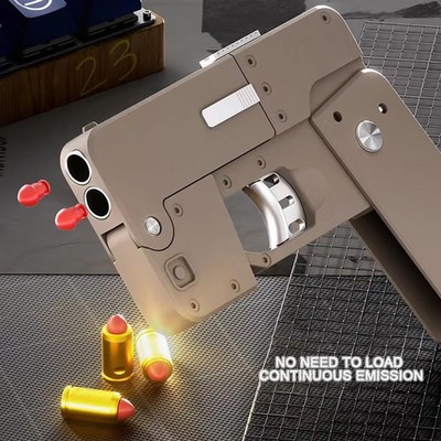 Soft Folding Mobile Phone Pistol with Bullet Folding Toy Gun Phone ...