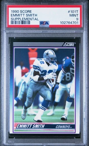 1990 Score Supplemental  Emmitt Smith Rookie #101T RC PSA 9 MINT HOF Cowboys 