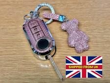 Pink/Silver Bling Diamante Key
