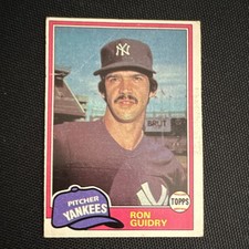 Topps Ron Guidry New York Yankees #250 Vintage Baseball Sports Trading Card