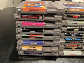 Nintendo NES 24 Different Game Lot-Super Mario-Tetris-Donkey Kong-Jaws-Untested