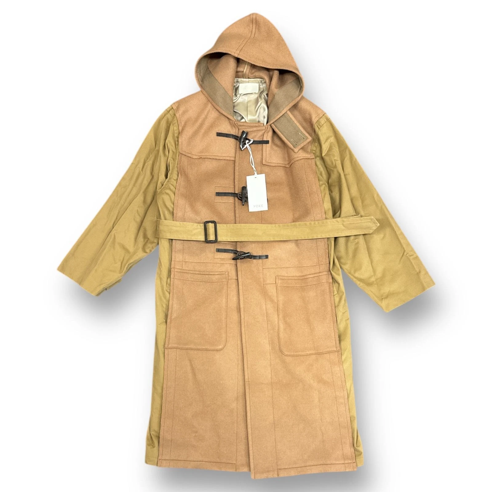 Unused YOKE 23AW BROKEN DUFFLE COAT YK23FW0520C beige 2 （69617A5）