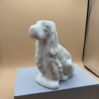 Vintage Glazed Ceramic Off White Cocker Spaniel Dog Planter. — photo 1