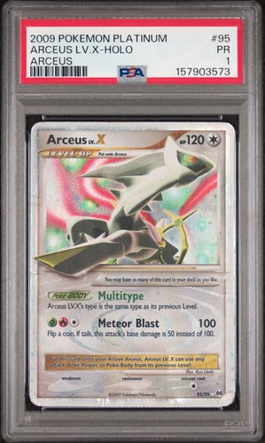 Arceus LV.X graded PSA 1 for sale on eBay
