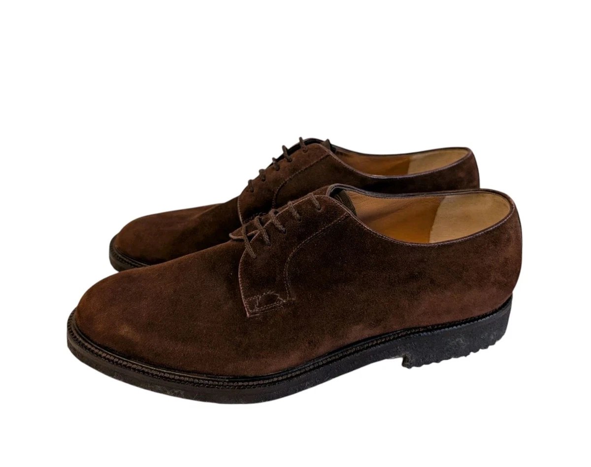 E.T.Wright Suede Shoes Dainite Sole Made InEngland Custom made split toe derby shoes main image 3